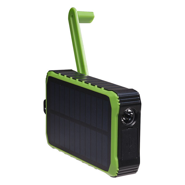 Denver Powerbank | Denver | 10.000 mAh (2x USB A, 1x USB C, 10W, Zaklamp, Zonnepaneel, IP65) PSO-10012 K105005185 - 1