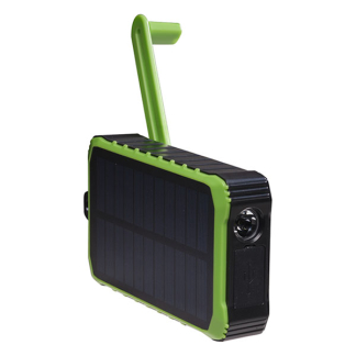 Denver Powerbank | Denver | 10.000 mAh (2x USB A, 1x USB C, 10W, Zaklamp, Zonnepaneel, IP65) PSO-10012 K105005185 - 1