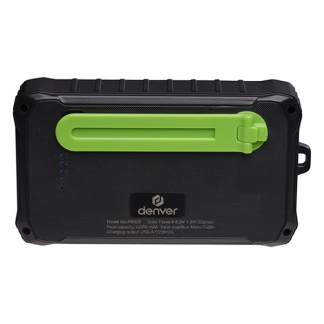 Denver Powerbank | Denver | 10.000 mAh (2x USB A, 1x USB C, 10W, Zaklamp, Zonnepaneel, IP65) PSO-10012 K105005185 - 4