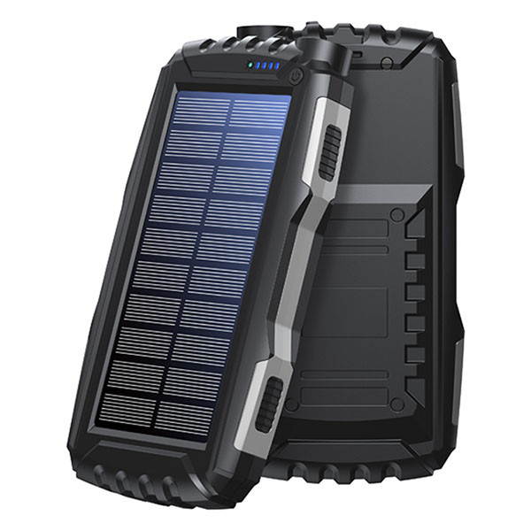 Denver Powerbank | Denver | 20.000 mAh (2x USB A, 1x USB C, Zaklamp, Zonnepaneel, IP65) PSO-20010 K105005184 - 3