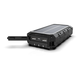 Denver Powerbank | Denver | 20.000 mAh (2x USB A, 1x USB C, Zaklamp, Zonnepaneel, IP65) PSQ-20008 K105005183 - 1