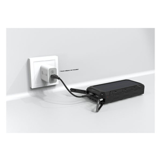 Denver Powerbank | Denver | 20.000 mAh (2x USB A, 1x USB C, Zaklamp, Zonnepaneel, IP65) PSQ-20008 K105005183 - 3