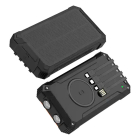 Denver Powerbank | Denver | 20.000 mAh (Draadloos, USB C, Ingebouwde kabels, Zaklamp, Zonnepaneel) PSC-20012 K105005288 - 3