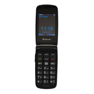 Denver Senioren mobiele telefoon | Denver | BAS-24800L (4G, Bluetooth, 2.4" kleur, SOS-knop, 32 GB, USB C, Zaklamp) BAS-24800L K105005351