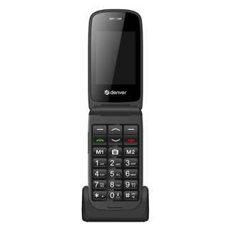 Denver Senioren mobiele telefoon | Denver (4G, Bluetooth, SOS-knop, Tot 5 noodnummers opslaan, Zaklamp) BAS-24600L K170511327
