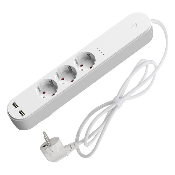 Denver Slimme stekkerdoos | Denver (Wifi, Timer, 2x USB A) SHP-310U K170406343 - 1