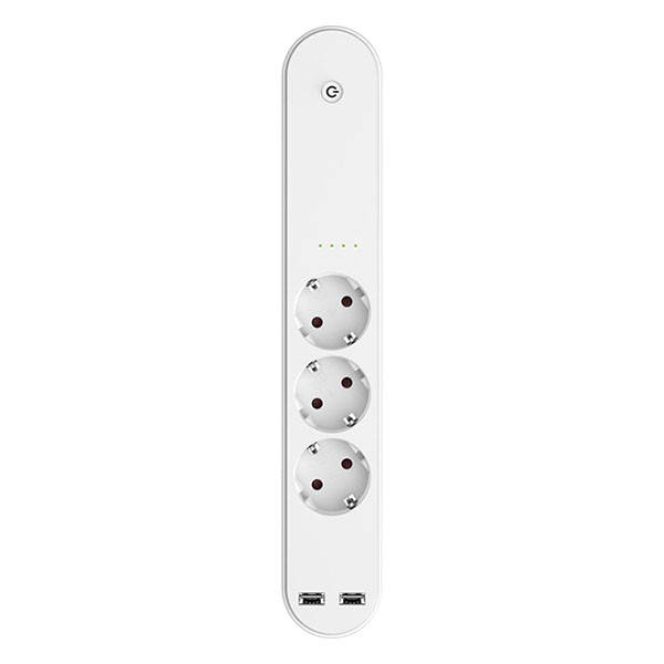 Denver Slimme stekkerdoos | Denver (Wifi, Timer, 2x USB A) SHP-310U K170406343 - 3