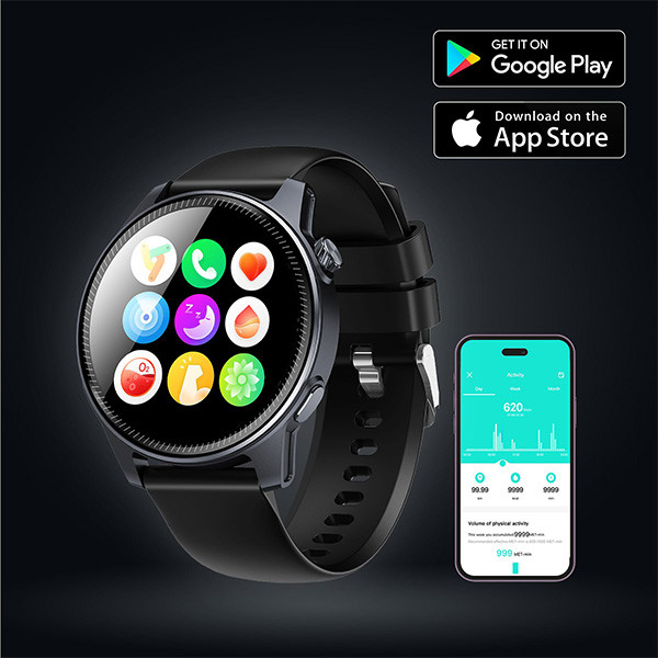 Denver Smartwatch | Denver | 1.4" (AMOLED, Hartslagmeter, bloeddrukmeter, bloedzuurstofsensor, Sportmodus) SWC-392B K070501302 - 5