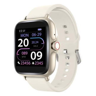 Denver Smartwatch met oortjes | Denver | 1.44” (Telefoonfunctie, Hartslagmeter, sportmodi, Slaapmonitor, 150 mAh batterij, Beige)  K105005291 - 4