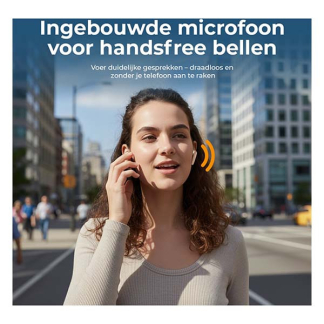 Denver Smartwatch met oortjes | Denver | 1.44” (Telefoonfunctie, Hartslagmeter, sportmodi, Slaapmonitor, 150 mAh batterij, Beige)  K105005291 - 8