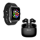 Denver Smartwatch met oortjes | Denver | 1.44” (Telefoonfunctie, Hartslagmeter, sportmodi, Slaapmonitor, 150 mAh batterij, Zwart)  K105005289 - 1