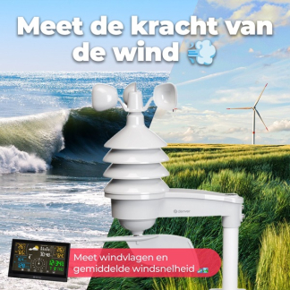 Denver Weerstation | Denver | Binnen en buiten (8-in-1 buitensensor, Klok, Hygrometer, Kalender, Raam open-indicator, Touchscreen) WS-650 K170108376 - 10