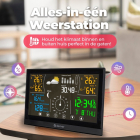 Denver Weerstation | Denver | Binnen en buiten (8-in-1 buitensensor, Radiogestuurde klok, Kalender, Alarmfunctie, Hygrometer, Weervoorspelling, Raam open-indicator, Comfort indicator, Touchscreen) WS-650 K170108376 - 3