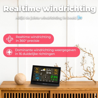 Denver Weerstation | Denver | Binnen en buiten (8-in-1 buitensensor, Radiogestuurde klok, Kalender, Alarmfunctie, Hygrometer, Weervoorspelling, Raam open-indicator, Comfort indicator, Touchscreen) WS-650 K170108376 - 6