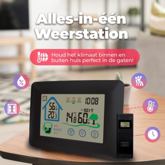 Denver Weerstation | Denver | Binnen en buiten (Klok, Hygrometer, Raam open-indicator, Touchscreen) WS-520 K170108374 - 2