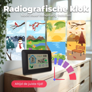 Denver Weerstation | Denver | Binnen en buiten (Klok, Hygrometer, Raam open-indicator, Touchscreen) WS-520 K170108374 - 6
