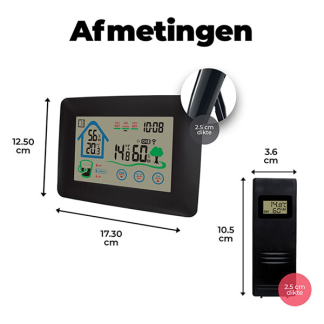 Denver Weerstation | Denver | Binnen en buiten (Klok, Hygrometer, Raam open-indicator, Touchscreen) WS-520 K170108374 - 9