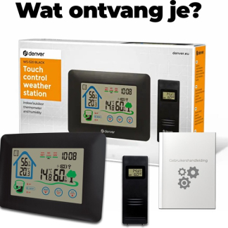 Denver Weerstation | Denver | Binnen en buiten (Klok, Hygrometer, Weervoorspelling, Raam open-indicator, Comfort indicator, Touchscreen) WS-520 K170108374 - 10