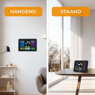 Denver Weerstation | Denver | Binnen en buiten (Radiogestuurde klok, Kalender, Alarmfunctie, Hygrometer, Weervoorspelling, Raam open-indicator, Comfort indicator, Touchscreen) WS-540BLACK K170108375 - 3