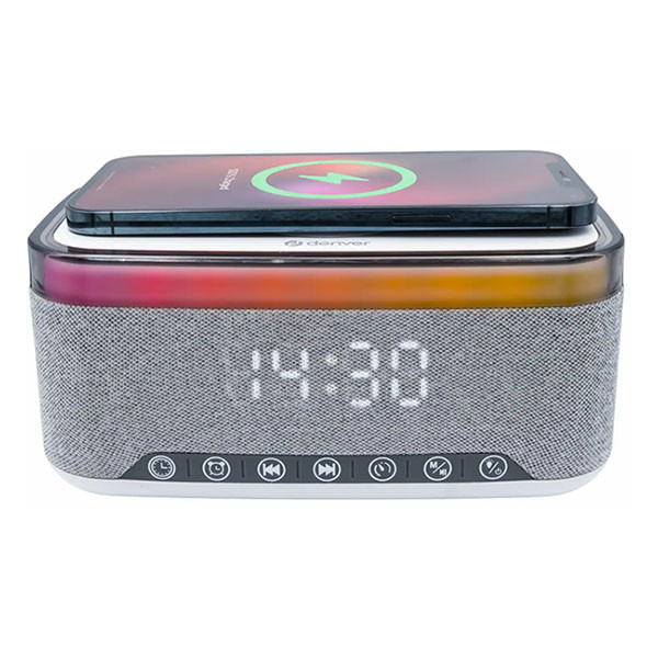 Denver Wekkerradio | Denver (Sluimerstand, Bluetooth, Draadloze telefoonlader, White Noise) CRQ-225 K170511323 - 6