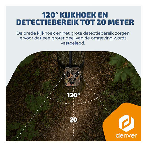 Denver Wildcamera | Denver (4K, 48 MP, Bewegingssensor tot 20 meter, 4G, 5W zonnepaneel, Waterdicht, Nachtzicht) WSL-8050 K105005358 - 2