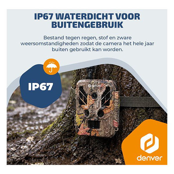 Denver Wildcamera | Denver (4K, 48 MP, Bewegingssensor tot 20 meter, 4G, 5W zonnepaneel, Waterdicht, Nachtzicht) WSL-8050 K105005358 - 3