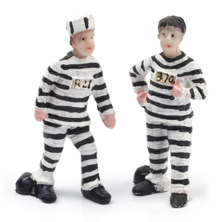 DickensVille Kerstdorp figuren | Gevangenen vastgeketend | Dickensville DV111370 K150303339 - 
