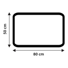 Differnz Badmat | Differnz (80 x 50 cm, Katoen, Wit) 31.110.12 K010830106 - 3