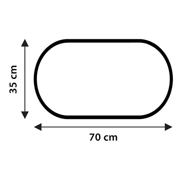Differnz Badmat antislip | Differnz (70 x 35 cm, PVC, Anti-slip, Wit) 31.002.07 K010830103 - 4