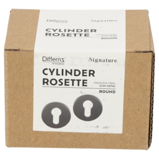 Differnz Cilinderrozet | Differnz (Rond, RVS, Gun metal) 86.030.22 K010830383 - 2