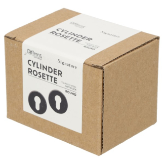 Differnz Cilinderrozet | Differnz (Rond, RVS, Zwart) 86.030.12 K010830332 - 3