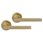 Differnz Deurklink | Differnz | Den Haag (Rond rozet, RVS, Goud) 86.021.36 K010830399 - 1