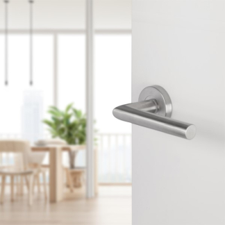 Differnz Deurklink | Differnz | Essence (Rond rozet, RVS, Chroom) 86.028.06 K010830421 - 2
