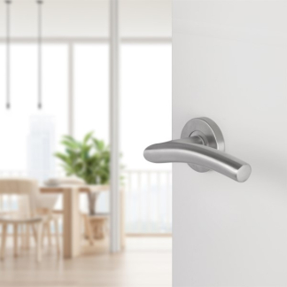Differnz Deurklink | Differnz | Essence (Rond rozet, RVS, Chroom) 86.028.07 K010830420 - 2
