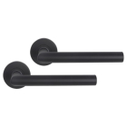Differnz Deurklink | Differnz | Essence (Rond rozet, RVS, Zwart) 86.028.16 K010830416 - 1