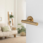 Differnz Deurklink | Differnz | Utrecht (Rond rozet, RVS, Goud) 86.027.36 K010830391 - 2
