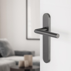 Differnz Deurklink met blindschild | Differnz | Amsterdam (RVS, Gun metal) 86.020.21 K010830369 - 2