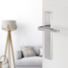 Differnz Deurklink met blindschild | Differnz | Rotterdam (RVS, Chroom) 86.025.01 K010830342 - 2