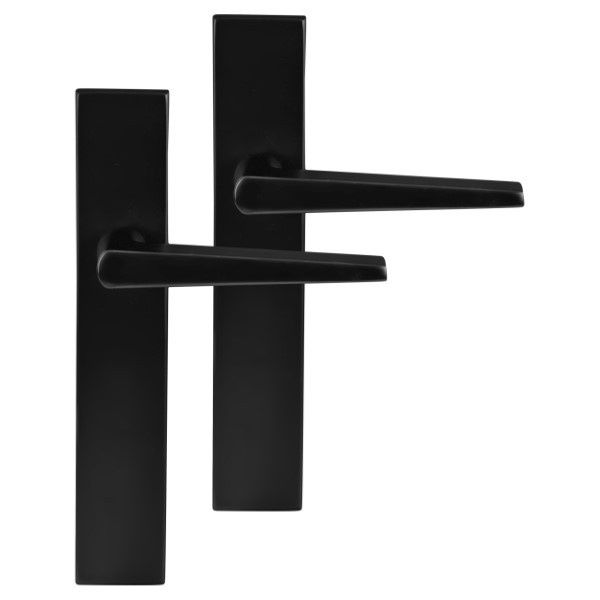 Differnz Deurklink met blindschild | Differnz | Rotterdam (RVS, Zwart) 86.025.11 K010830313 - 1