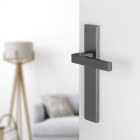 Differnz Deurklink met blindschild | Differnz | Tilburg | 55 mm (RVS, Gun metal) 86.026.21 K010830374 - 2