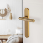 Differnz Deurklink met blindschild | Differnz | Utrecht | 55 mm (Ruwe hendel, RVS, Goud) 86.027.31 K010830388 - 2