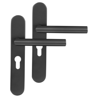Differnz Deurklink met cilinderschild | Differnz | Amsterdam | 55 mm (RVS, Gun metal) 86.020.23 K010830371 - 1