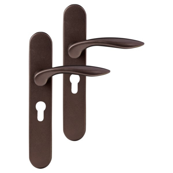 Differnz Deurklink met cilinderschild | Differnz | Groningen | 55 mm (Ovaal, RVS, Brons) 86.023.53 K010830409 - 1