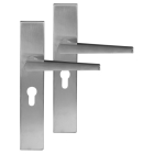 Differnz Deurklink met cilinderschild | Differnz | Rotterdam | 55 mm (RVS, Chroom) 86.025.09 K010830346 - 1