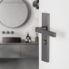 Differnz Deurklink met clinderschild | Differnz | | Ti;burg | 55 mm (RVS, Gun metal) 86.026.24 K010830376 - 2