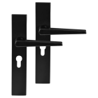 Differnz Deurklink met clinderschild | Differnz | Rotterdam | 55 mm (RVS, Zwart) 86.025.13 K010830315 - 1