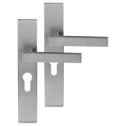 Differnz Deurklink met clinderschild | Differnz | Tilburg | 55 mm (RVS, Chroom) 86.026.03 K010830349 - 1