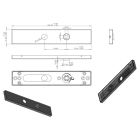 Differnz Deurklink met clinderschild | Differnz | Tilburg | 55 mm (RVS, Gun metal) 86.026.24 K010830376 - 4