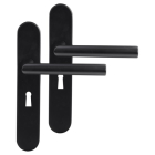 Differnz Deurklink met sleutelschild | Differnz | Amsterdam | 55 mm (Rond, RVS, Zwart) 86.020.12 K010830302 - 1