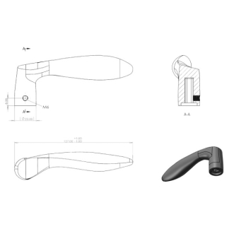 Differnz Deurklink met sleutelschild | Differnz | Groningen | 55 mm (Ovaal, RVS, Brons) 86.023.52 K010830408 - 3